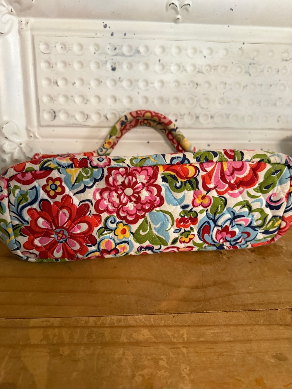 Vera Bradley Gabby Bag Hope Garden Floral Retired 2009 Quilted Satchel Handbag - Picture 5 of 9